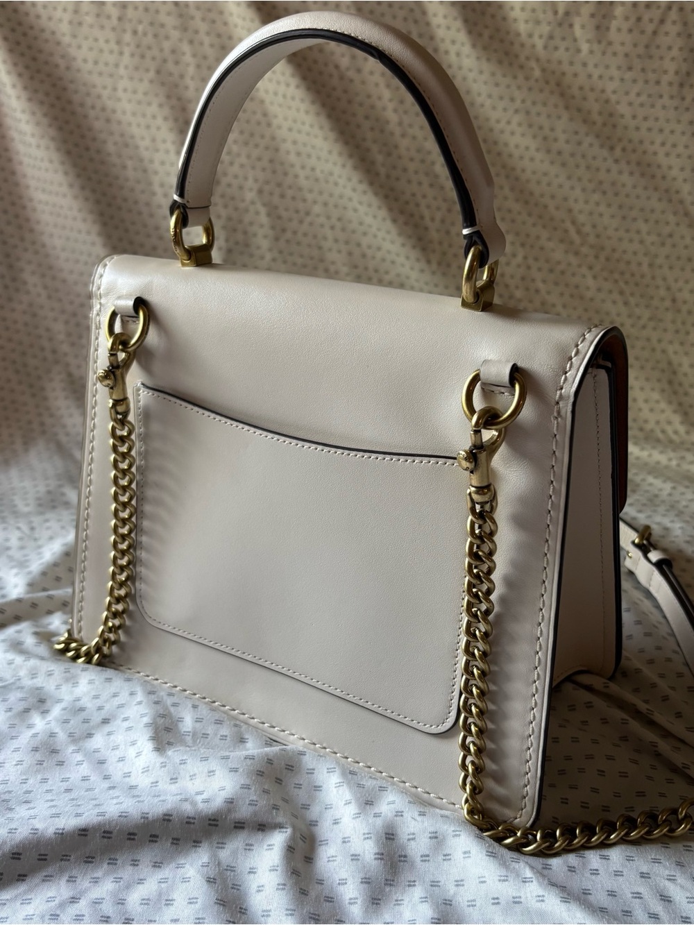 Coach Ivory Leather Crossbody Bag - Picture 5 of 6
